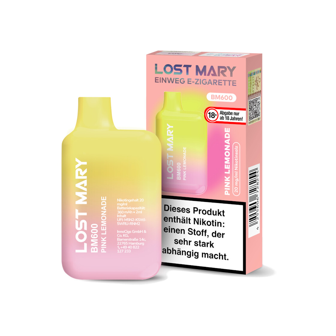 ELF BAR - LOST MARY BM600 - Pinke Lemonade